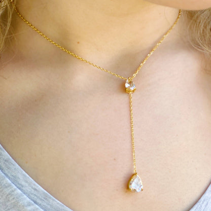 Destiny Drop Lariat Necklace
