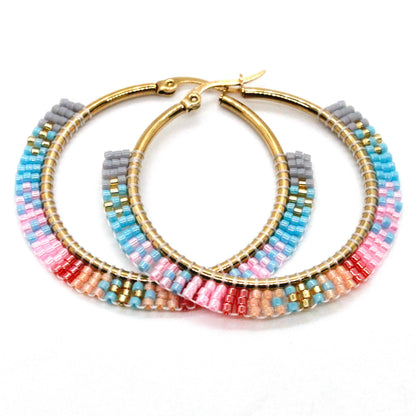 Hayek Beaded Hoop