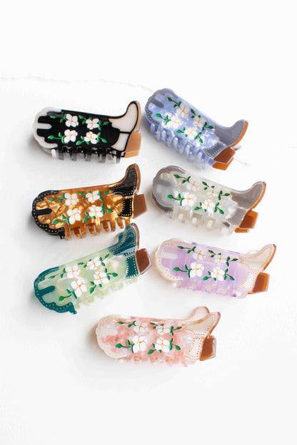 Magnolia Blossoms Cowboy Boot Clip