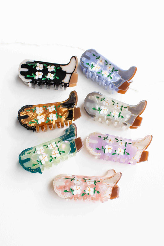 Magnolia Blossoms Cowboy Boot Clip