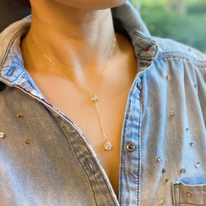 Destiny Drop Lariat Necklace
