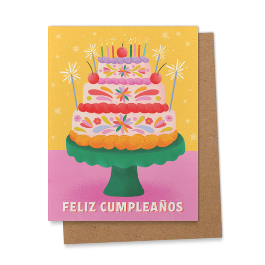 Otomi Pastel Feliz Cumpleaños Card