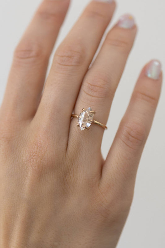 Heiress Herkimer Diamond Ring