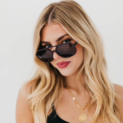 Amber Aviator Polarized Sunglasses