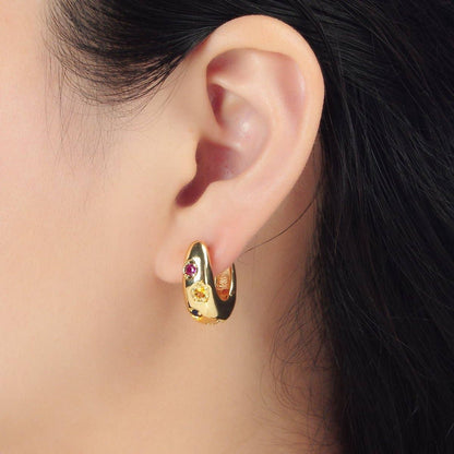 Dina CZ Hoops
