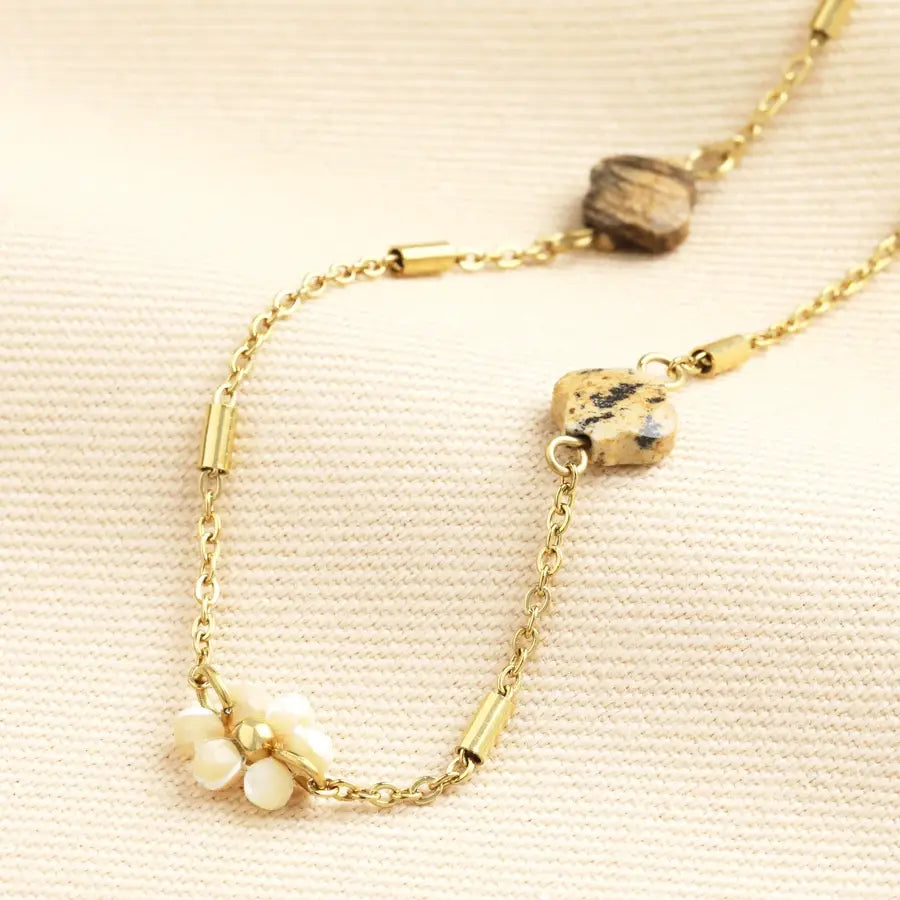 Taz Clover & Flower Necklace