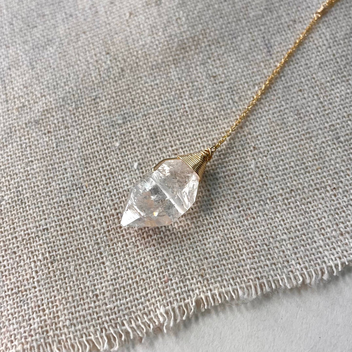 Herkimer Lariat Necklace