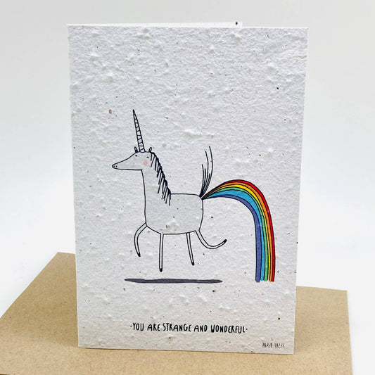 Strange and Wonderful | Growing Paper Greeting Card