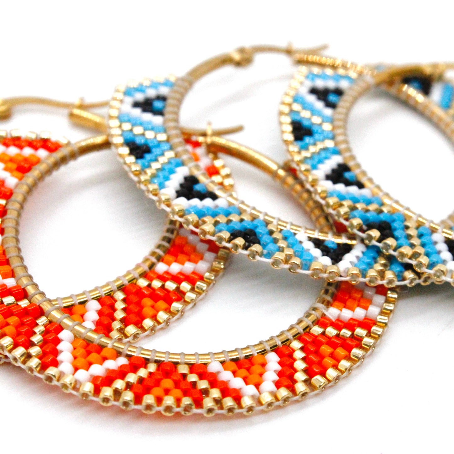 Alitzel Beaded Hoops