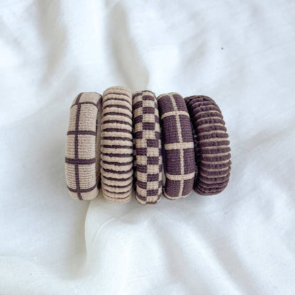 Mocha Thick Hair Band Set