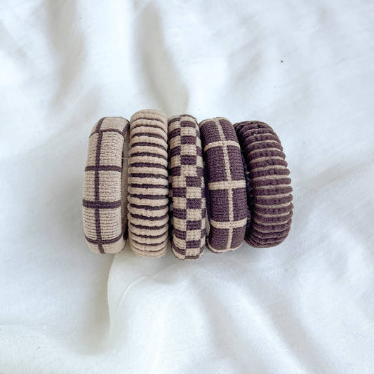 Mocha Thick Hair Band Set