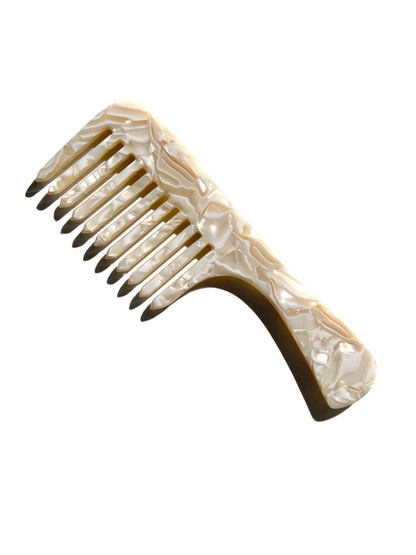 Wide Tooth Acetate Hair Comb | Eco-Friendly