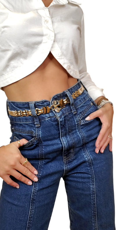 Wren Cowhide Chain Wrap Belt