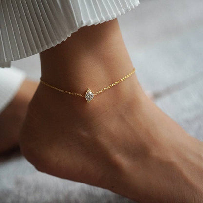 Solo Marquise Anklet