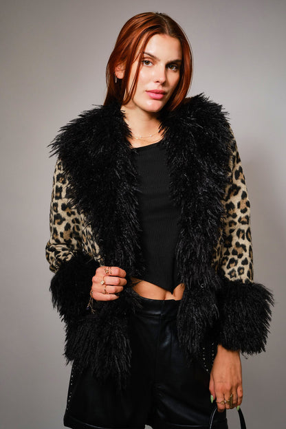 Bam Bam Leopard Fur Coat