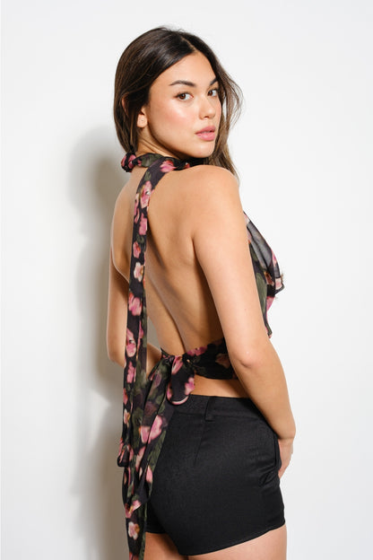 Poppy Cowl Top