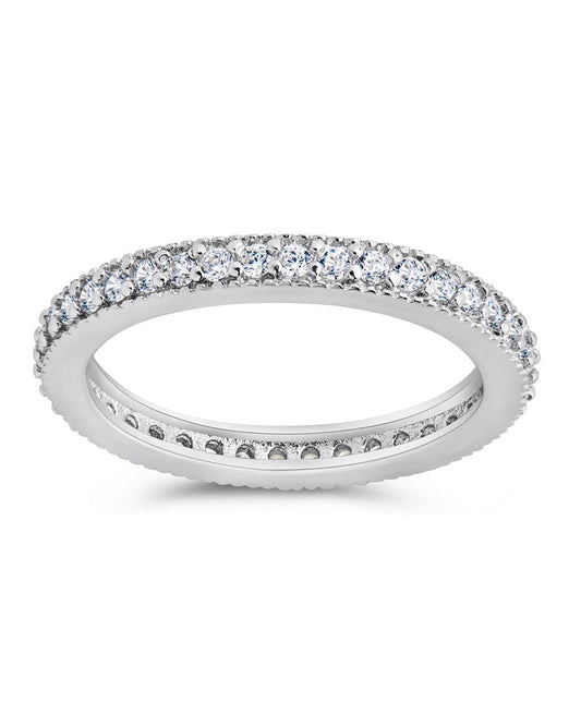 Ice CZ Band Ring