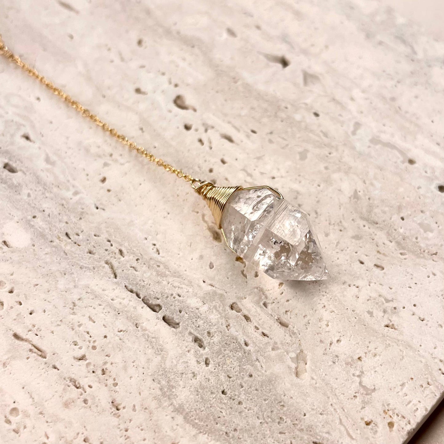 Herkimer Lariat Necklace
