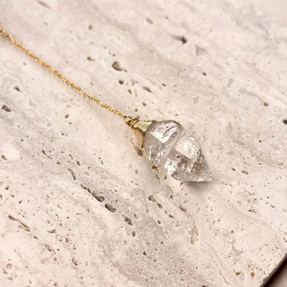 Herkimer Lariat Necklace