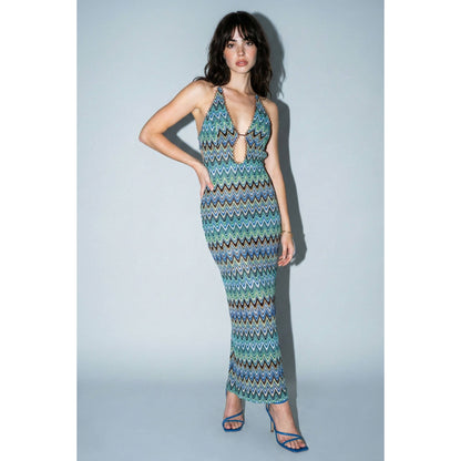 Chevron Oasis Maxi Dress