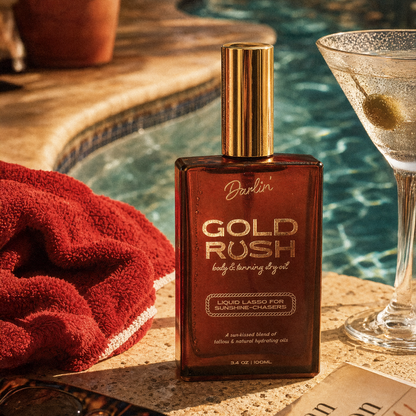 Gold Rush Body Oil | Tropical Coconut Vanilla Scented