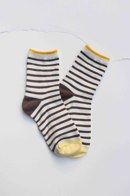 Duo Stripe Cotton Socks