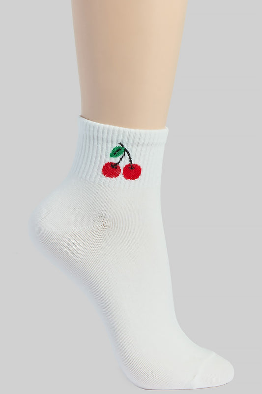 Chica Cherry Ankle Socks
