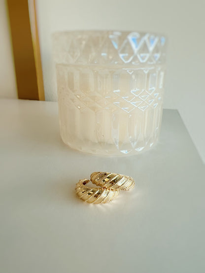 Cleo Croissant Hoops Earrings