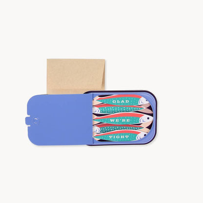 Friendly Sardines In a Mini Card