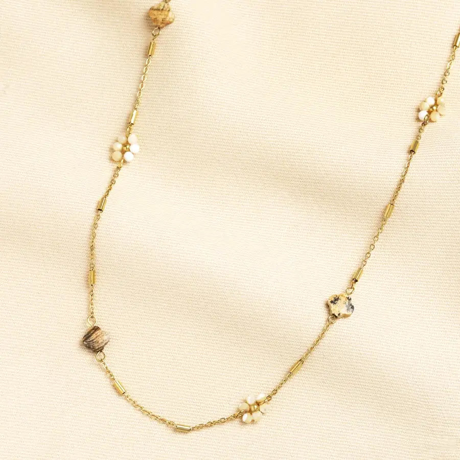 Taz Clover & Flower Necklace