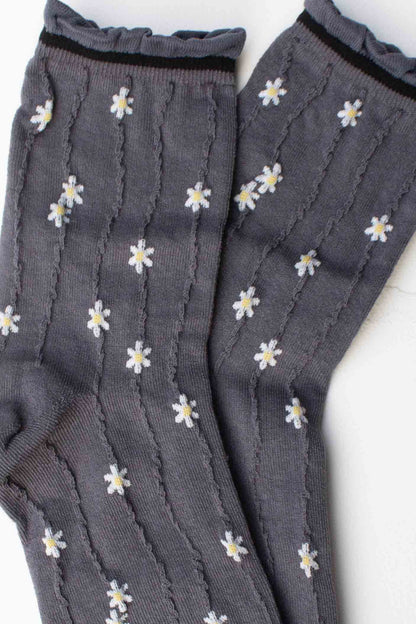 Wavy Daisy Socks