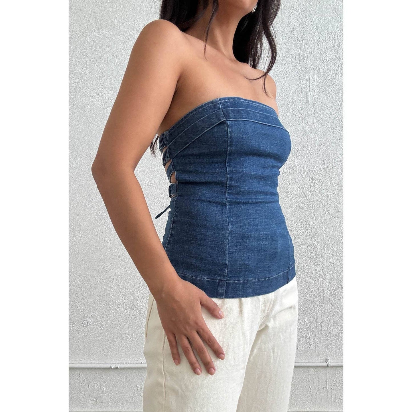 Daniella Denim Tube Top